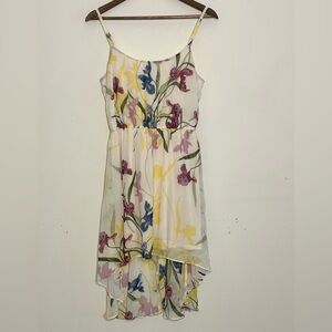 XXI Floral High-Low Chiffon Dress Size M